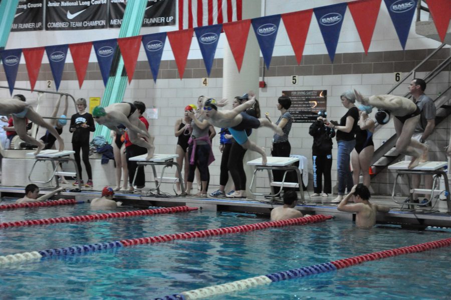 RM boys swim & dive team preparing to take first place at state championships meet