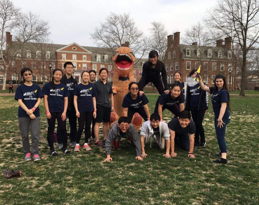 Science Olympiad team competes in Maryland state competition held at Johns Hopkins University.