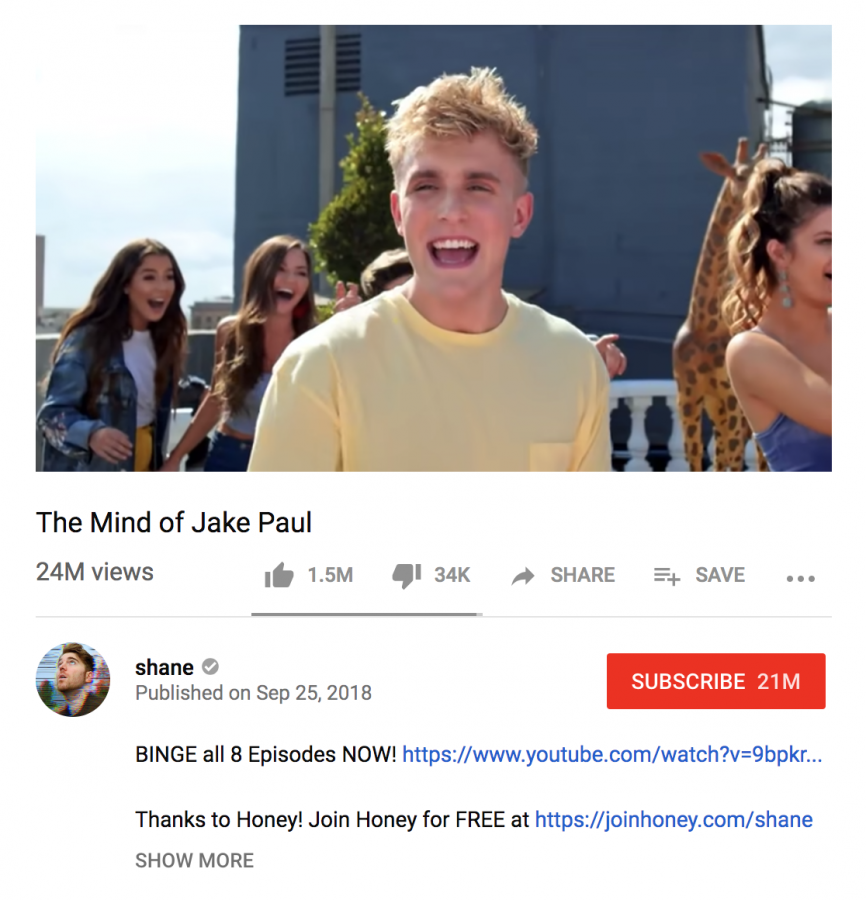 The first video in the Mind of Jake Paul series has garnered 24 million views.