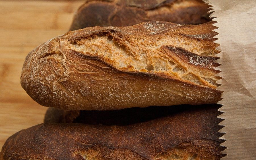 The Maillard reaction is responsible for the browning and flavor compounds in many foods, including bread.