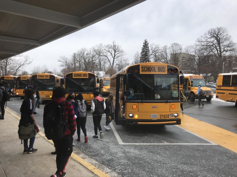 MCPS faces growing county-wide bus driver shortages. 92 bus routes were unexpectedly canceled, leaving hundreds of students without a ride to school. Many buses will have to make multiple routes to accommodate the lack of drivers. A lot of students have to wait over an hour after school just to get picked up, junior Kelsey Lee said. 