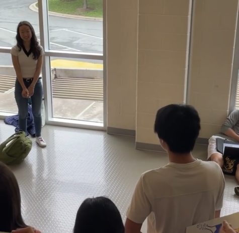 Senior Kevin Zhang conducted a promposal during lunch by the staircases asking senior Lizzie Mai to be his prom date. With a poster and four friends, Zhang executed a rendition of Snow Patrols Chasing Cars in front of a crowd of spectators. Im so happy she said yes, Zhang said. 