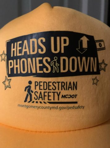 Photo of the Day: Heads up, Phones down publicizes contest through neon hats