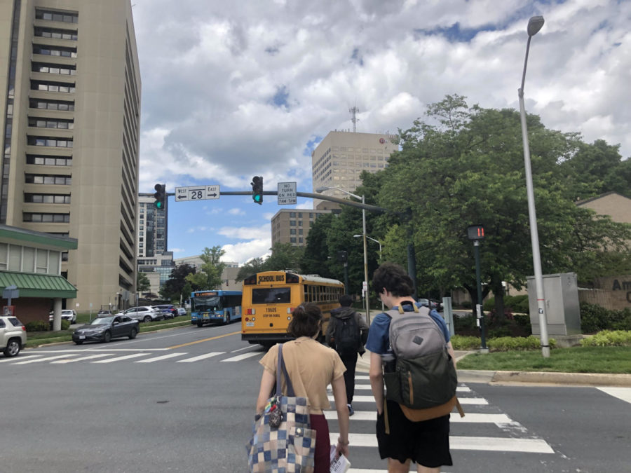 Roughly a 10 to 15 minute walk from RM, the Rockville Town Center has a convenient location that allows for students to visit the area during lunch and after school.