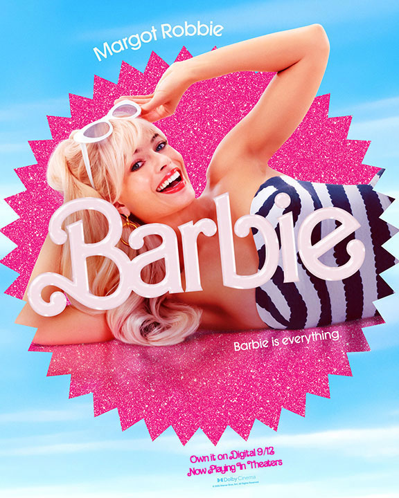 Greta Gerwig directs Barbie,  starring Margot Robbie. 
