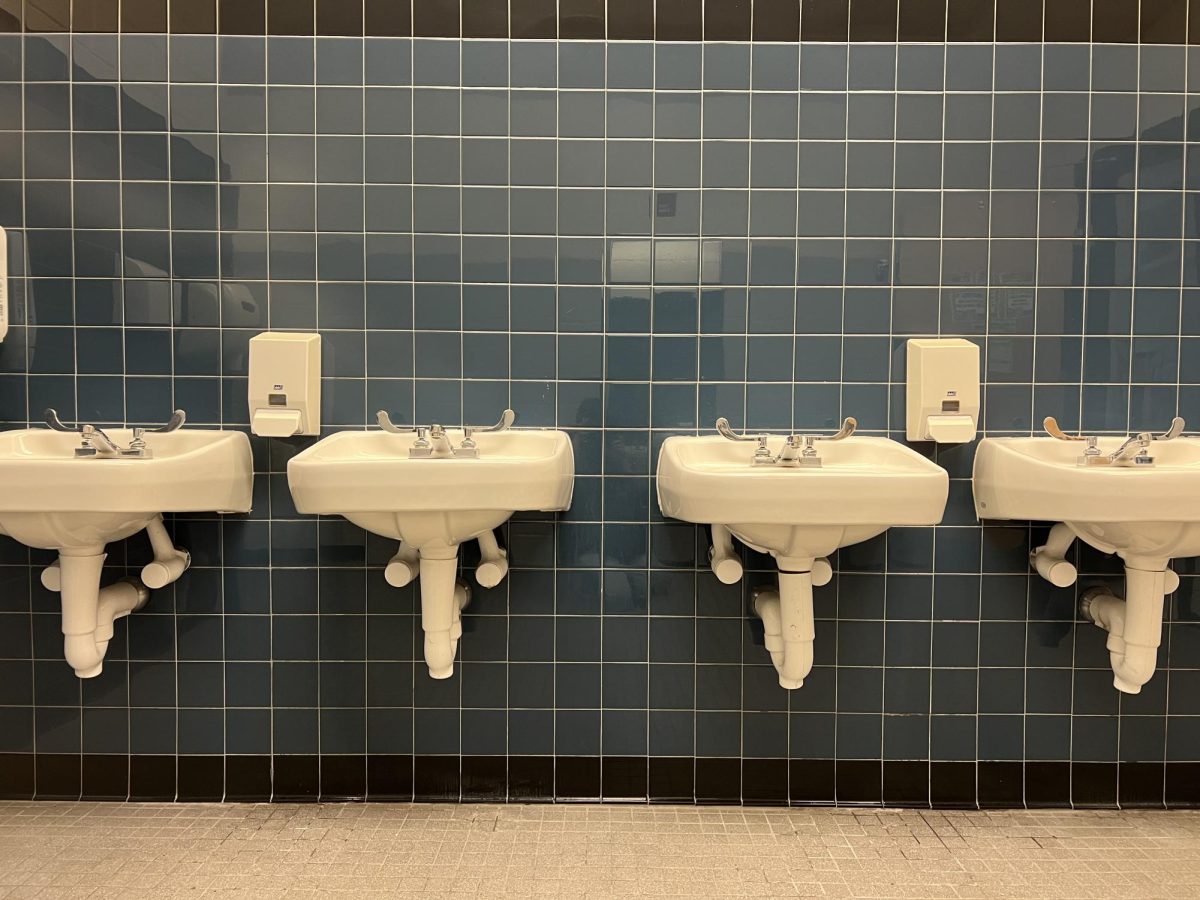 Students commonly find trash or debris clogging toilets, sinks and other utilies in the school bathrooms.
