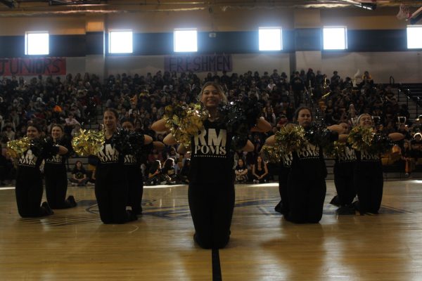The RM Poms team was one of three performances at the winter pep rally.