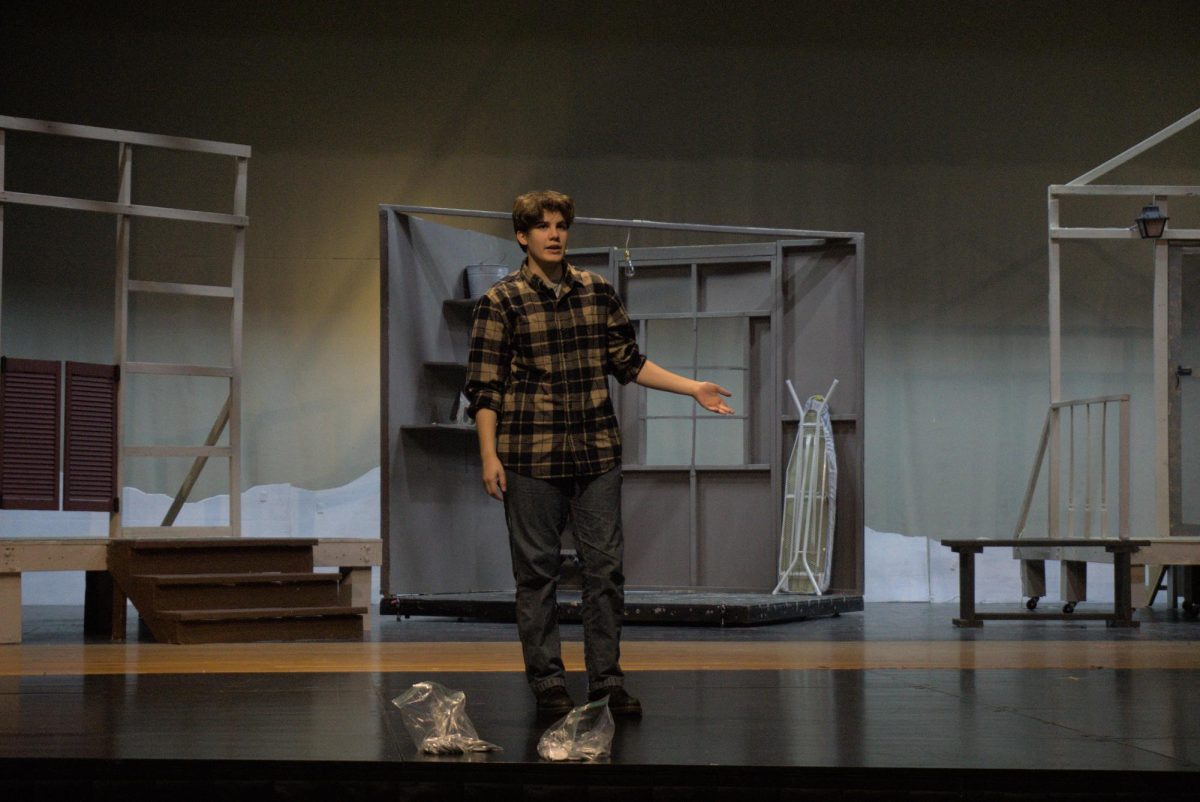 Senior Cedar Dwyer portrays Chad,  who explores the meaning of love. 