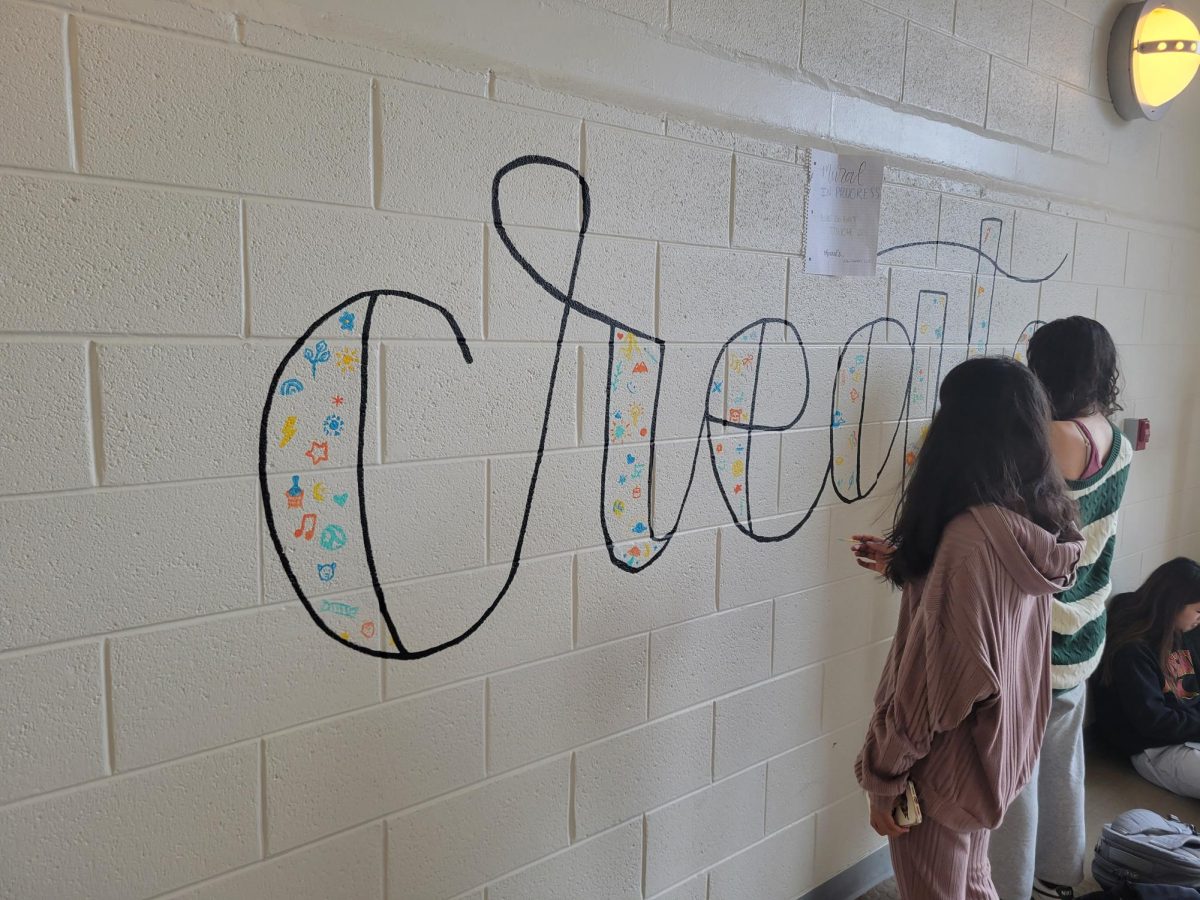 Photo of the Day : Club finishes stairwell mural