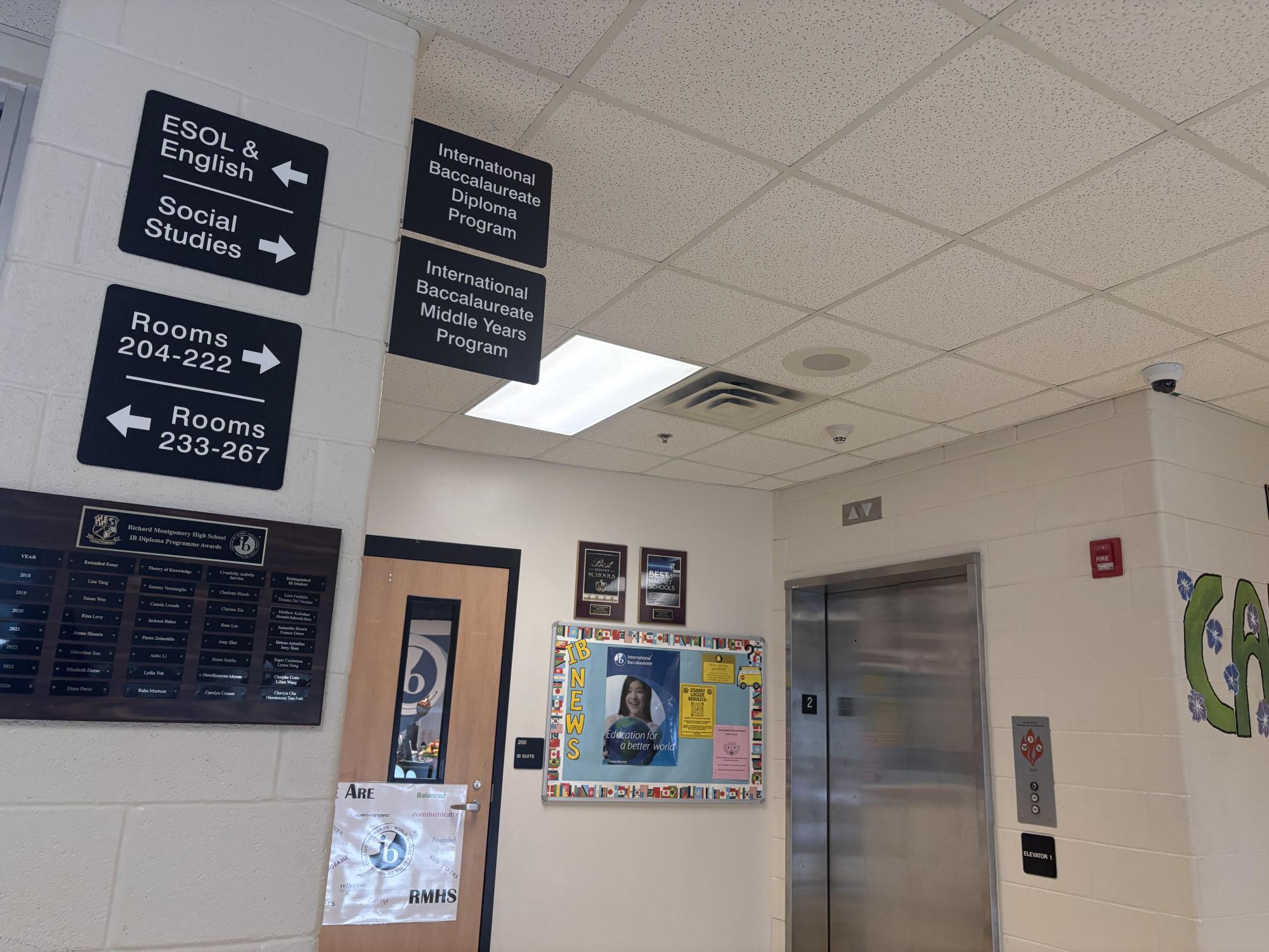 The IB office at Richard Montgomery is a place for students to seek support and guidance throughout an academically rigorous program.