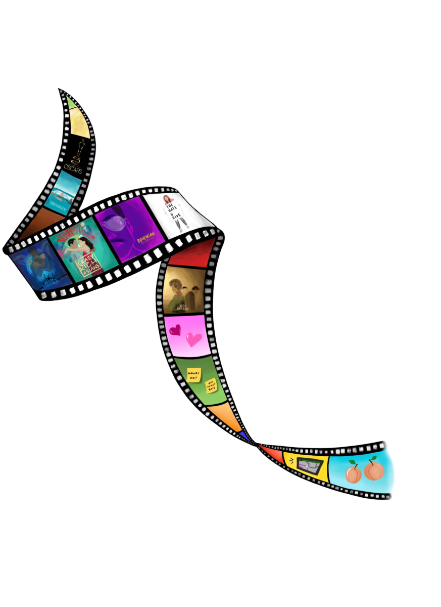 Whether it’s from three years or three decades ago, childhood movies and shows continue to hold a place in the hearts of staff and students alike. (Graphic by Valerie Wang)