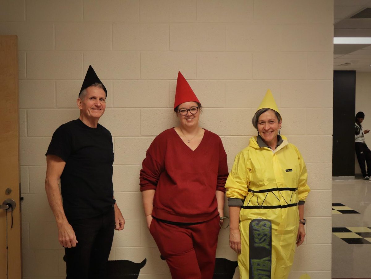 Amy Weaver, a ceramics teacher, is a yellow crayon. For her costume, she had to deploy some of her creativity. “I am going to be wearing a hazmat suit and use black electrical tape to look like the lines for the crayon and put a color name on my leg,” she said. She’s also following her department’s theme for her costume as well. “We had to do a department theme and some members in our department are not into Halloween and dressing as other people, so we went with something that was a neutral palette—everyone could do a crayon,” she said. She likes to participate on spirit days and special occasions by dressing up. “I think that kids are kind of shocked that I dress up, I think that sometimes kids don't see teachers as fun people,” she said.