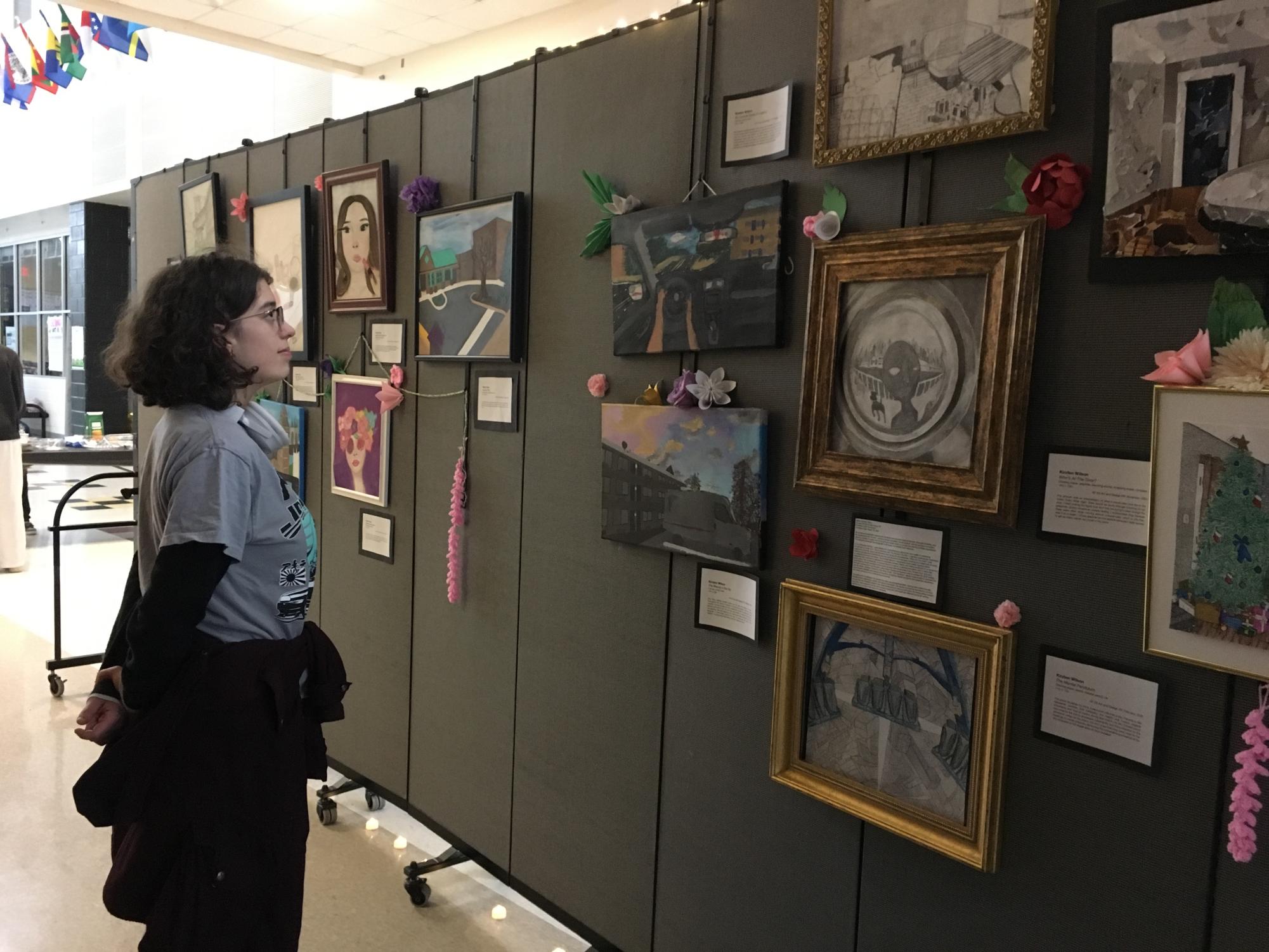 The Senior Art Show at the art gallery of Richard Montgomery High School on Thursday, March 18, 2026.